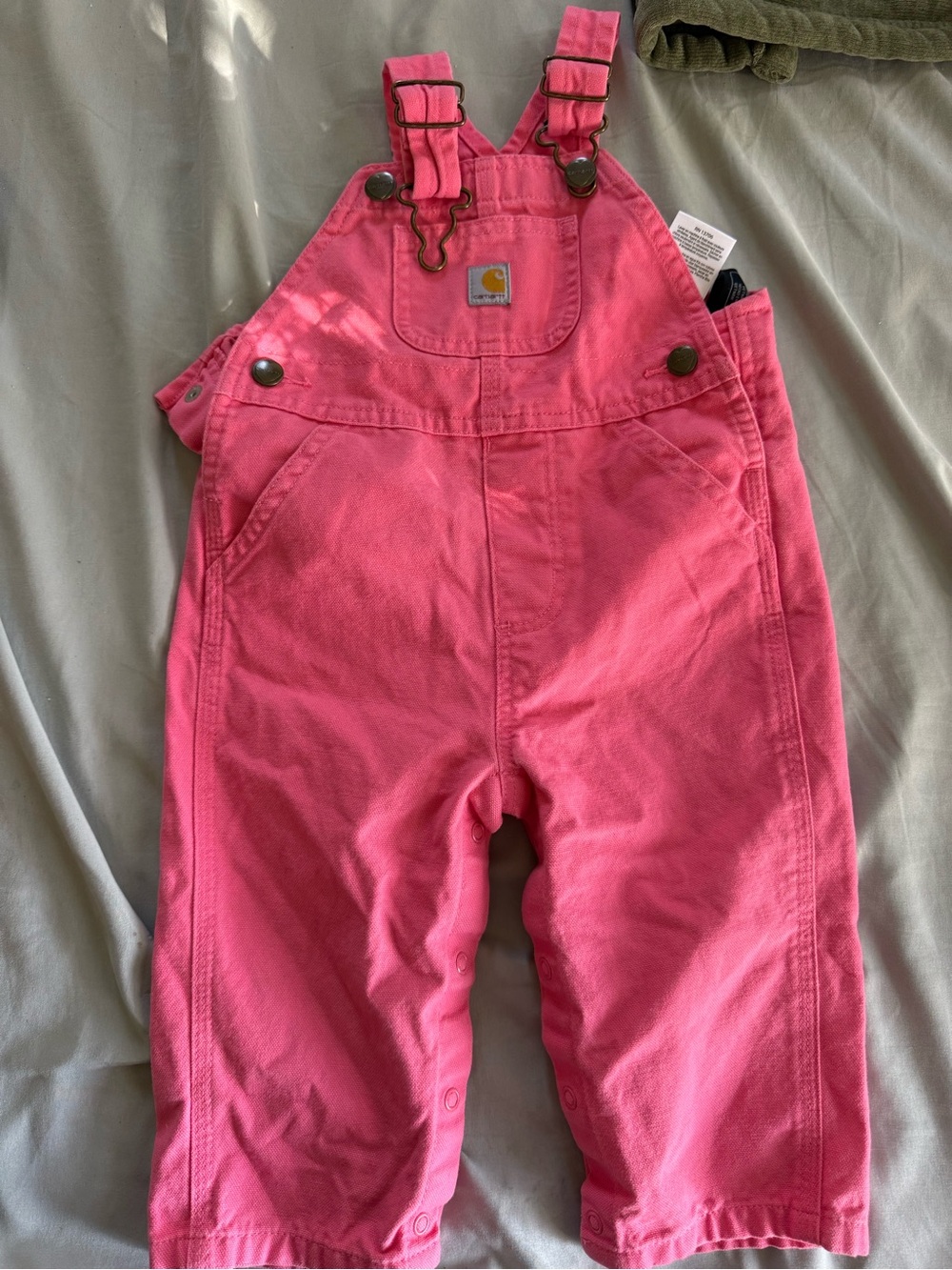 Carhartt Bright Pink Kids Overalls